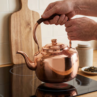 5L Pure Copper Flat-Bottom Kettle for Gas Stovetop & Induction Cooker