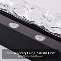 3D Wave Effect Light Atmosphere Generation Dynamic Water Wave Light Display Dimmable Dynamic Wave Light for Party Hosts, Homeowners, KTV, Bar