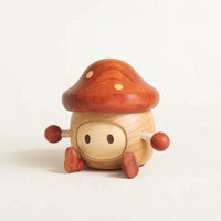 Mushroom Storage Box Wooden Box with Lid Sturdy Wooden Container with Lid for Desk
