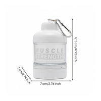 Portable Protein Powder Container Transparent Supplement Storage
