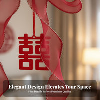 Chinese Wedding Curtain Tie-Back Romantic Atmosphere for Living Room, Newlyweds