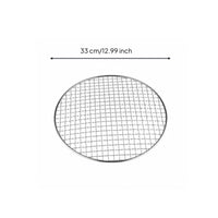Rust-Resistant Round Barbecue Grill Net Rustproof Round Barbecue Net Easy to Clean for Campers, Outdoor, Camping, Picnic