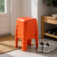 Xitianlong 30cm Thickened Plastic Stool for Home, Living Room, Bathroom, Non-slip