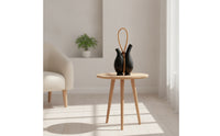 Resin Vase with Handle Sculptural Double Bottle Vase Lightweight for Living Room, Bookshelf