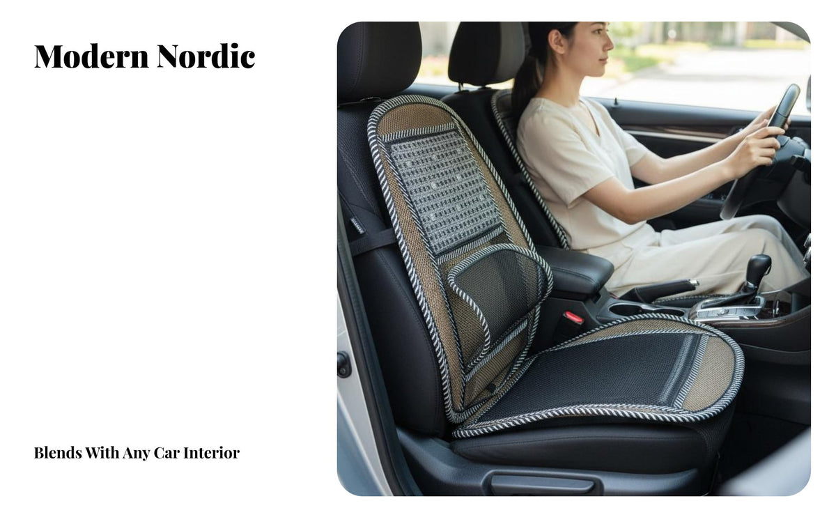 Vehicle Seat pad Breathable Ventilated Driver Seat Mat Heat Dissipation Automotive Accessory for automobiles Owners, Commuters, everyday Commute, pickup, Home