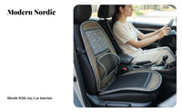 Vehicle Seat pad Breathable Ventilated Driver Seat Mat Heat Dissipation Automotive Accessory for automobiles Owners, Commuters, everyday Commute, pickup, Home