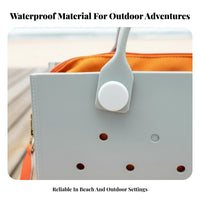 Holey Coastal Tote Easy to Clean Waterproof EVA Tote Quick to Dry Perforated EVA Tote Bag for Women