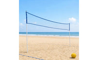 Volleyball Net Full Kit Adjustable Height Portable Volleyball Net System Quick-Collapse for Families, Beach