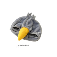 Toucan Head Hood Novelty Soft Fabric Bird Hood Stuffed Animal Soft Fabric Hat Cozy Headwear Lightweight for Photo Shoots