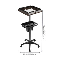 Salon Tool Cart with Trays Multi-Compartment Hair Trolley Easy to Clean Hairdresser Trolley for Hairdressers, Barbers