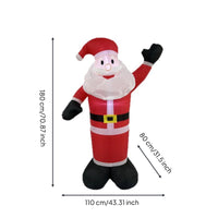 Christmas Inflatable Santa Secure Inflatable Santa Character Yard Decoration Stable Oversized for Lawn, Garden