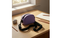 Scuba Material Kids Camera Bag Zippered Neck Lanyard Soft Cloth Neck Strap Bag Compact for Children