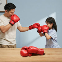 Slip-on Boxing Gloves Glossy Padded Multi-Layered for Sparring, Beginners, Kids