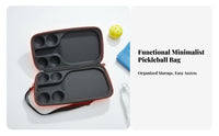 Pickleball Paddle Case Waterproof Pickleball Racket Holder Sports Equipment Storage Shoulder Strap Water-Resistant for Outdoor