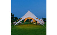 Canopy Tent Hexagonal Canopy with Side Panels 6-Sided Upscale Camping Tent for Campers, Camping Aficionados, Picnics, Beach