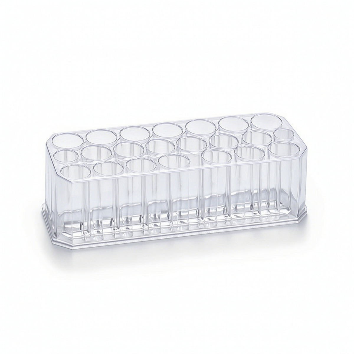 Nail Brush Holder with 26 Holes Clear Nail Brush Holder Pen Organizer Transparent Pen Display Stand Upright for Artists, Vanity