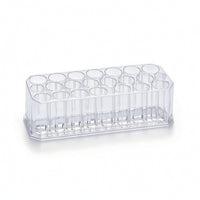 Nail Brush Holder with 26 Holes Clear Nail Brush Holder Pen Organizer Transparent Pen Display Stand Upright for Artists, Vanity