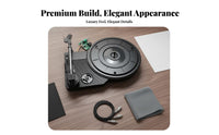 3-Speed Turntable with Tonearm DIY Friendly Record Player Turntable Mechanism Built-in Preamp Phonograph Core Assembly for Hobbyists
