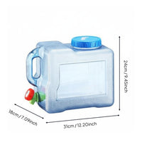 Food Grade Material Camping Water Jug with Faucet Thickened Wall Beverage Dispenser High Temperature Resistant Outdoor Gear Leakproof Design for Campers
