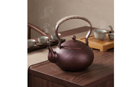 Heat-Resistant Handle Handmade Copper Tea Pot Gift Option Handmade Copper Tea Kettle for Stovetop