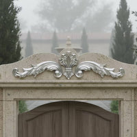 Gate Ornament with Scrollwork Stainless Steel Gate Topper Balanced for Homeowners, Courtyard Gates