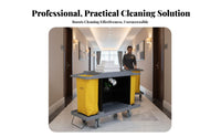 Multi-Shelf maintenance trolley with Bag Multifunctional Design room utility trolley with Bag Organized Storage Housekeeping Trolley for Housekeepers, Hospitals
