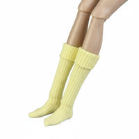 Clean Packed 1/6 Doll Socks Stretchy Mini Doll Socks Bright Colors Play Figure Clothes Easy to Put On