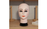 Blow Molded Plastic Head Model Lightweight Home Decor Stable Base for Salon Workers