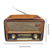 Vintage Radio Flowerpot Indoor Radio Planter Tabletop Planter with Antenna for Plant Lovers