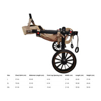 Rear Leg Dog Wheelchair Rehabilitation Use Hind Leg Mobility Chair Foldable