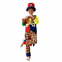 Kids Clown Costume Comfortable Kids Clown Costume Set Lightweight Colorful Clown Outfit for Halloween
