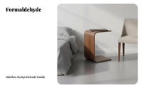 C-Shaped Side Table Movable C Shaped Side Table Space-Saving for Apartment Dwellers, Students, Bay Window, Small Areas, Home Office