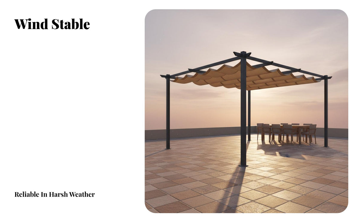 Garden Grape Trellis Weather-Resistant Aluminum Frame Pergola Water Outdoor Shelter for Homeowners, Gardeners