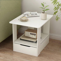 Modern Design 2-Drawer Nightstand Minimalist and design Bedside Table Space Saving Bedroom Storage Sturdy Construction for Apartment Dwellers, Students, Residents, Small areas, Dorm Room, Office