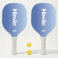 2 Pieces Beginner Pickleball Paddle Set with Balls Sturdy Pickleball Paddle with Balls Complete Racket Comfortable for Adults, Families, Recreational Play