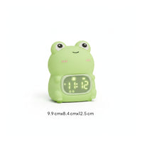 Children's Bedside Clock Digital Display Silicone Frog Lamp Clock Frog Night Light Timed Shutoff for Bedroom