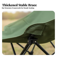 Folding Recliner with Footrest Foldable Design Reclining Lounger with Footrest Adjustable Recline Portable Chair for Beachfor mobilityers, Camping, Beach, Patio