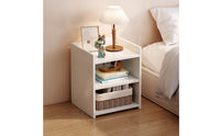 Bedside Cabinet with Shelves Space-Saving Nightstand with Shelves Compact Bedside Table for Bedroom, Small Areas