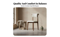 Upholstered Curvedsupport Chair Wabi-Sabi Aesthetic Upholstered Side Chair Nordic Design Retro Aesthetic for Adults, Bedroom