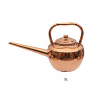 Handmade Copper Pouring Pot Thickened Kitchenware Induction Compatible Base for Restaurants, Restaurant, Dining Table