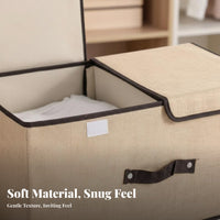 3 Pieces Foldable Frame Storage Box Large Capacity Clothing Container dust-resistantresistant
