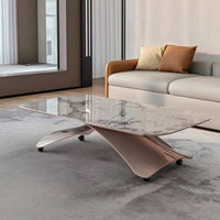 Liftheight-Adjustable Table Table Fully Assembled Coffee Table with Slab Top Low-Profile Furniture for Living Room, Small Apartment