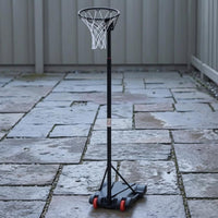Weighted Base Adjustable Netball Hoop Stand Wheels Adjustable Height Netball Post Indoor Outdoor Sports Equipment