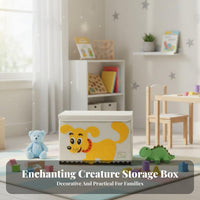 Foldable Toy Container With Lid Organizer storage container Child-Safe Design for Parents