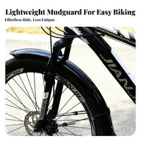 Wide Compatibility Front and Rear Bike Fenders Long-Lasting Material Front and Rear Mudguard Set Easy Installation for Rainy Days