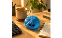 Cartoon Face Press Toy Squeezable Glitter Stress Ball Gel Stress Ball Quiet Glitter Squishy Toy Nontoxic