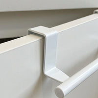 Kitchen Towel Rack, Stainless Steel Over The Door Hanger for Bathroom, Punch-Free Storage Solution for Homeowners, Versatile Drying Shelf for