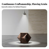 Artistic Design Polyhedron Side Table Geometric Shape Nightstand Minimalist & Design Indoor Furniture Movable for Art Lovers, Apartment Dwellers, Interior Designers, Living Room, Bedroom, study corner, Hallway