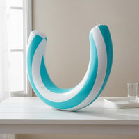 Portable Arc-Shaped Swimming Buoy Easy Storage U-Shaped Pool Buoy Long-Lasting Floating Pool Chair Thick PVC Material for Adults, Beach, Lake