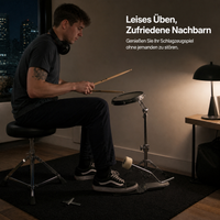 Portable Silent Bass Drum Practice Pad with Realistic Feel